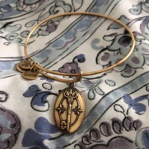 Key to life bracelet Alex and ani gold